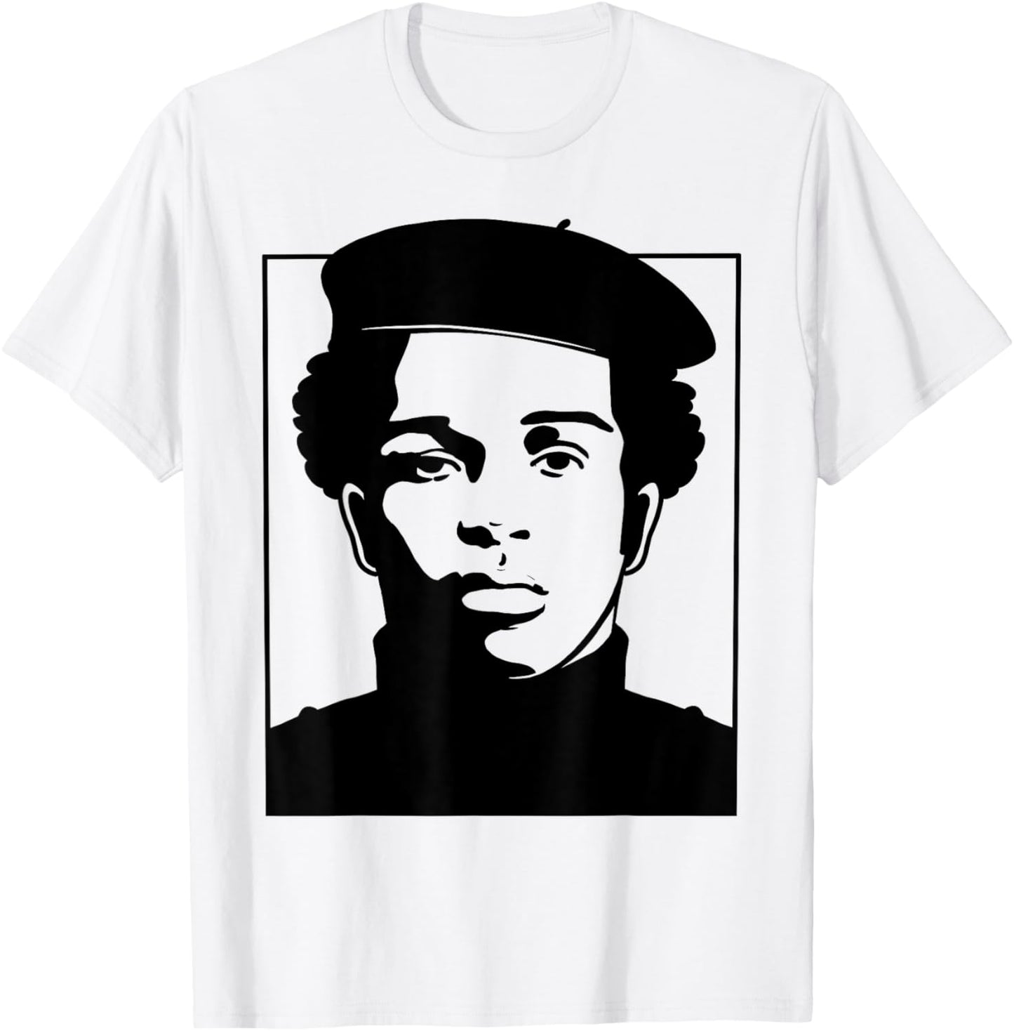 Black History Panther Party Logo 1966 Afro T-Shirt - T-Shirt | White