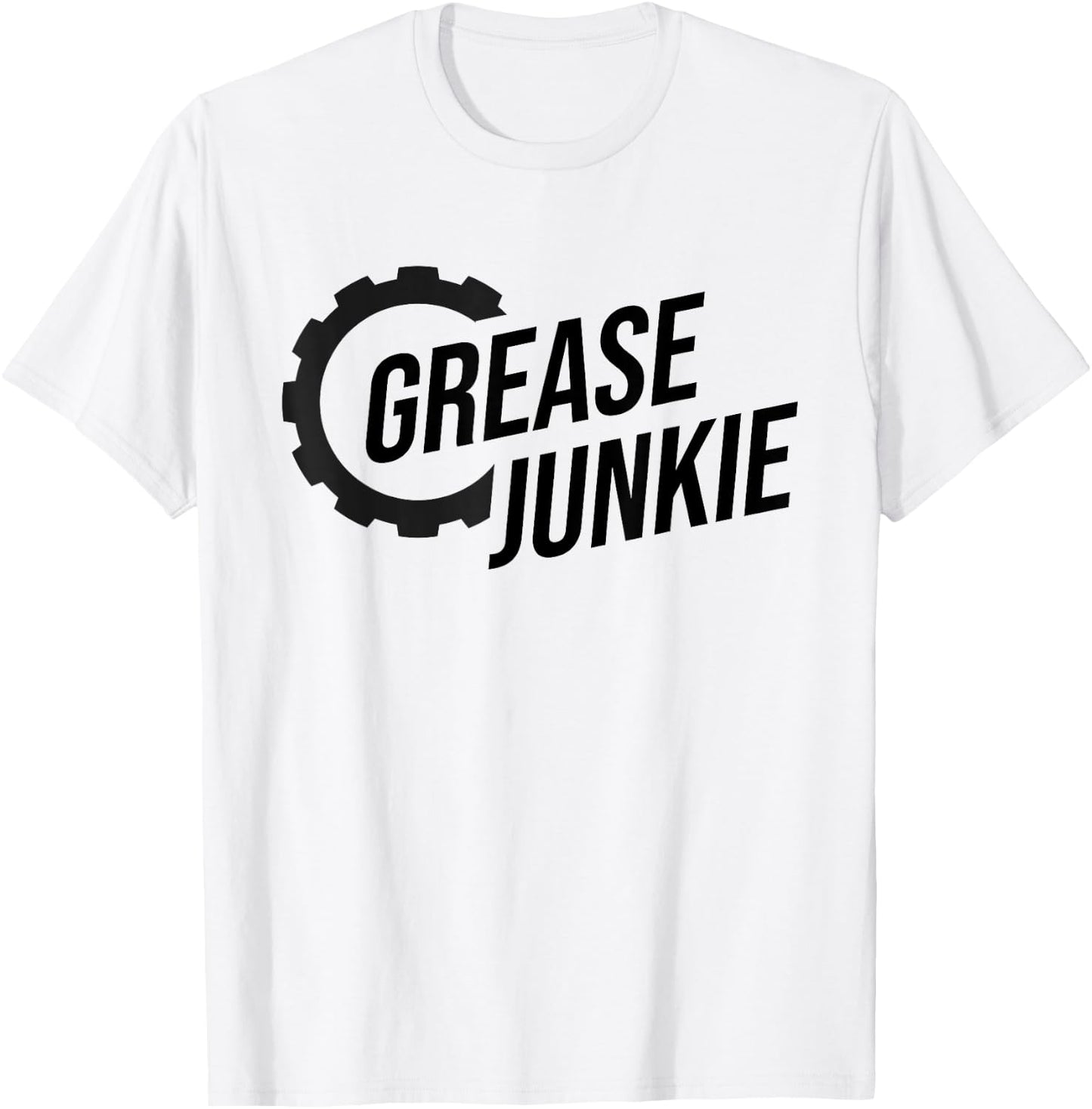 Grease Junkie Monkey Mechanic Tech Garage Repair Engines T-Shirt - T-Shirt | White