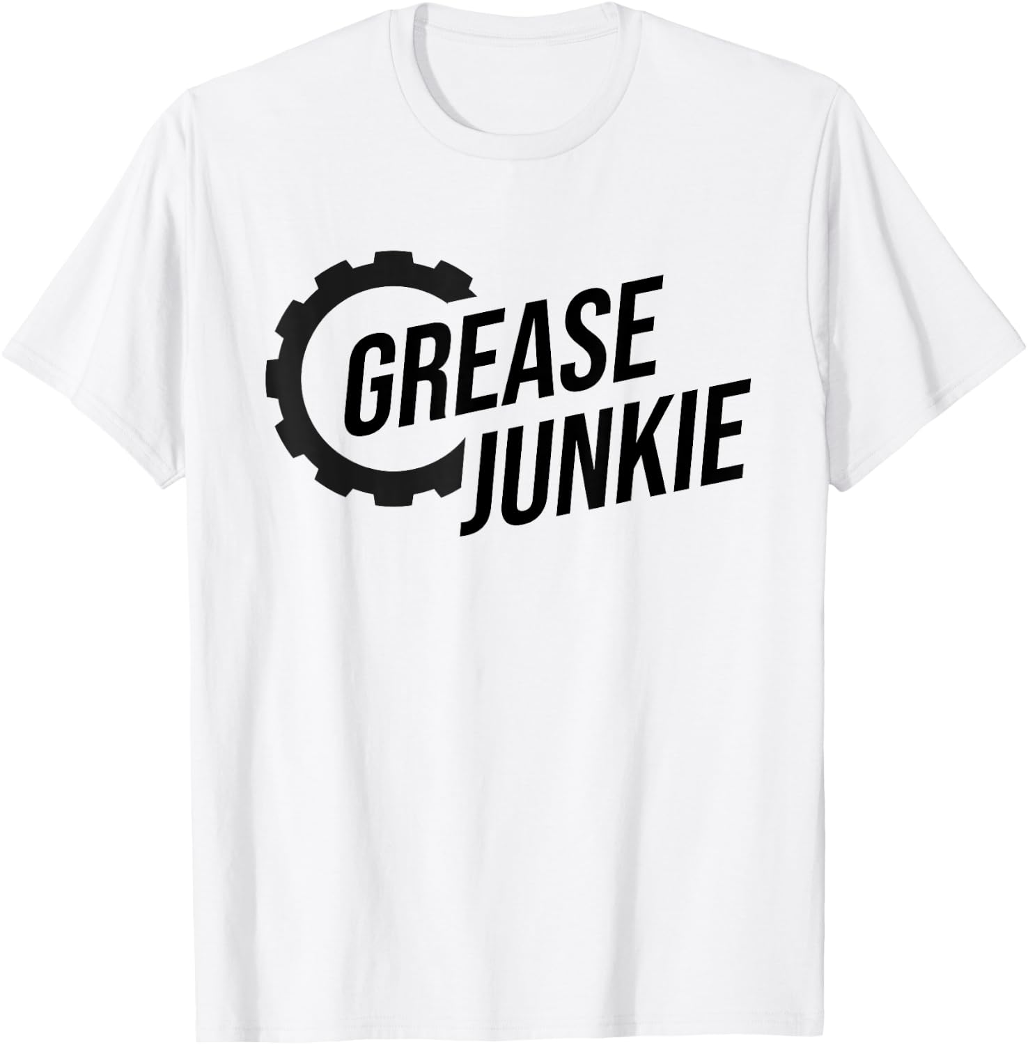 Grease Junkie Monkey Mechanic Tech Garage Repair Engines T-Shirt - T-Shirt | White
