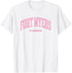 Fort Myers Florida Retro Preppy Throwback Girls Pink T-Shirt - T-Shirt | White