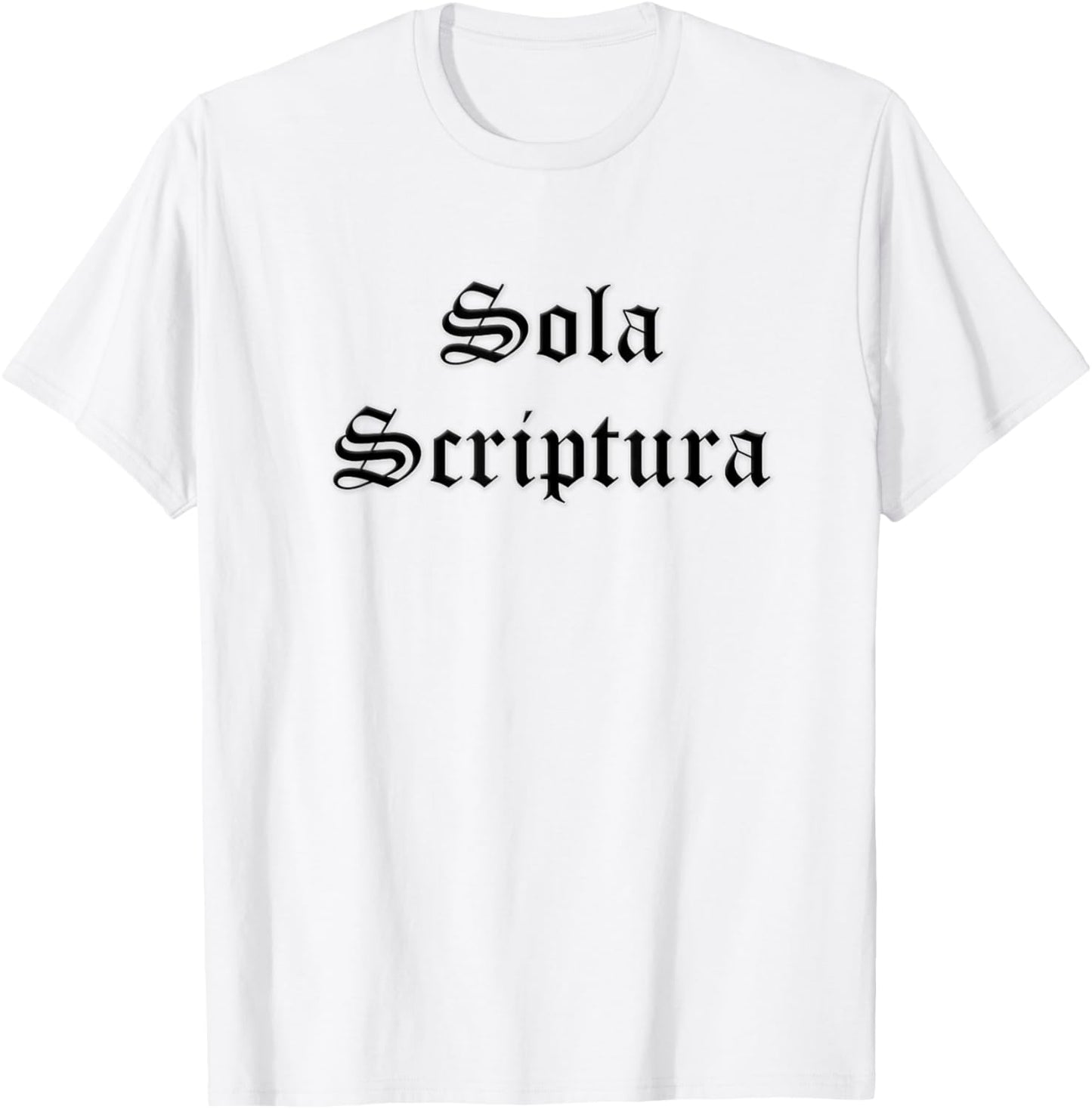 Sola Scriptura Scripture Alone Latin Five Solas Reformation T-Shirt - T-Shirt | White