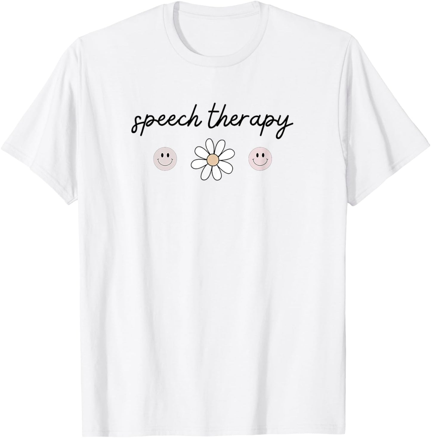 Speech Therapy Retro Daisy Flower SLP SLPA Graduation Women T-Shirt - T-Shirt | White