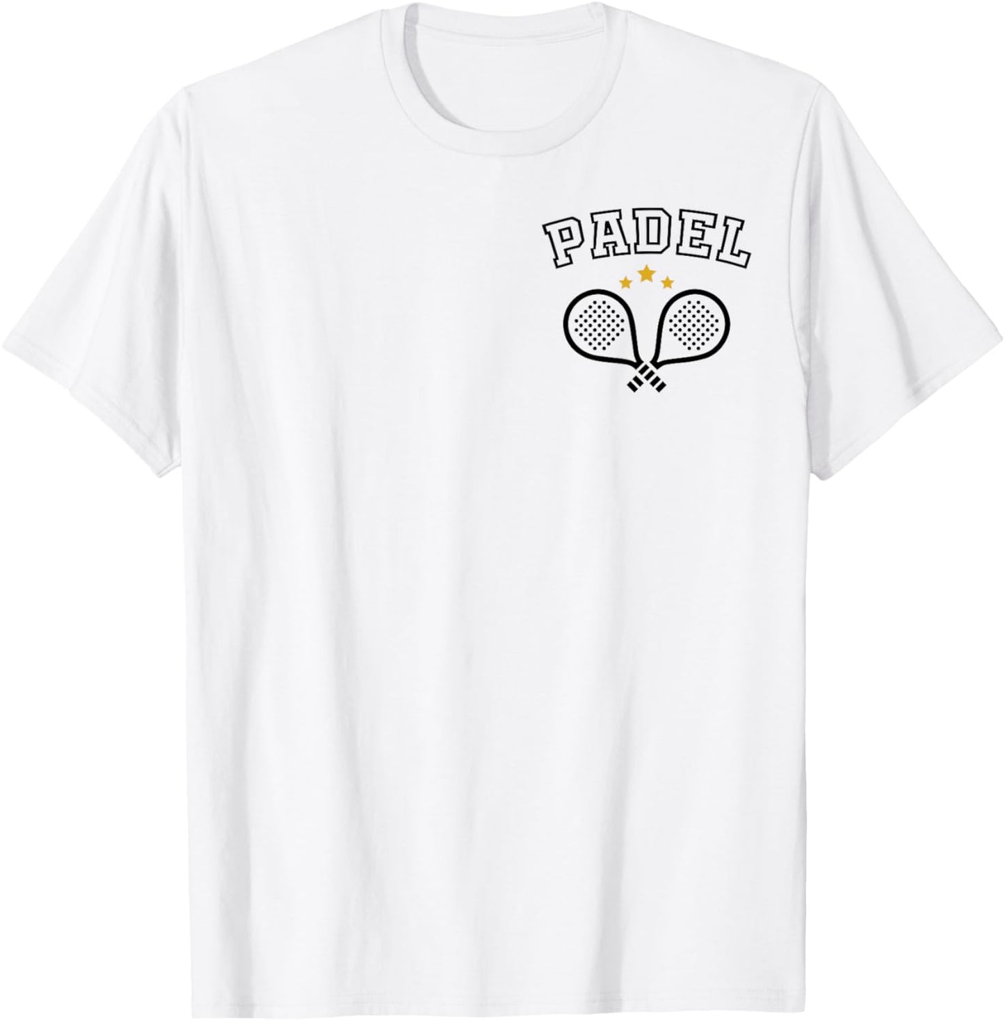 Funny Gift Fan Coach Paddle Tennis Sport Padel Pocket , white, S T-Shirt - T-Shirt | White