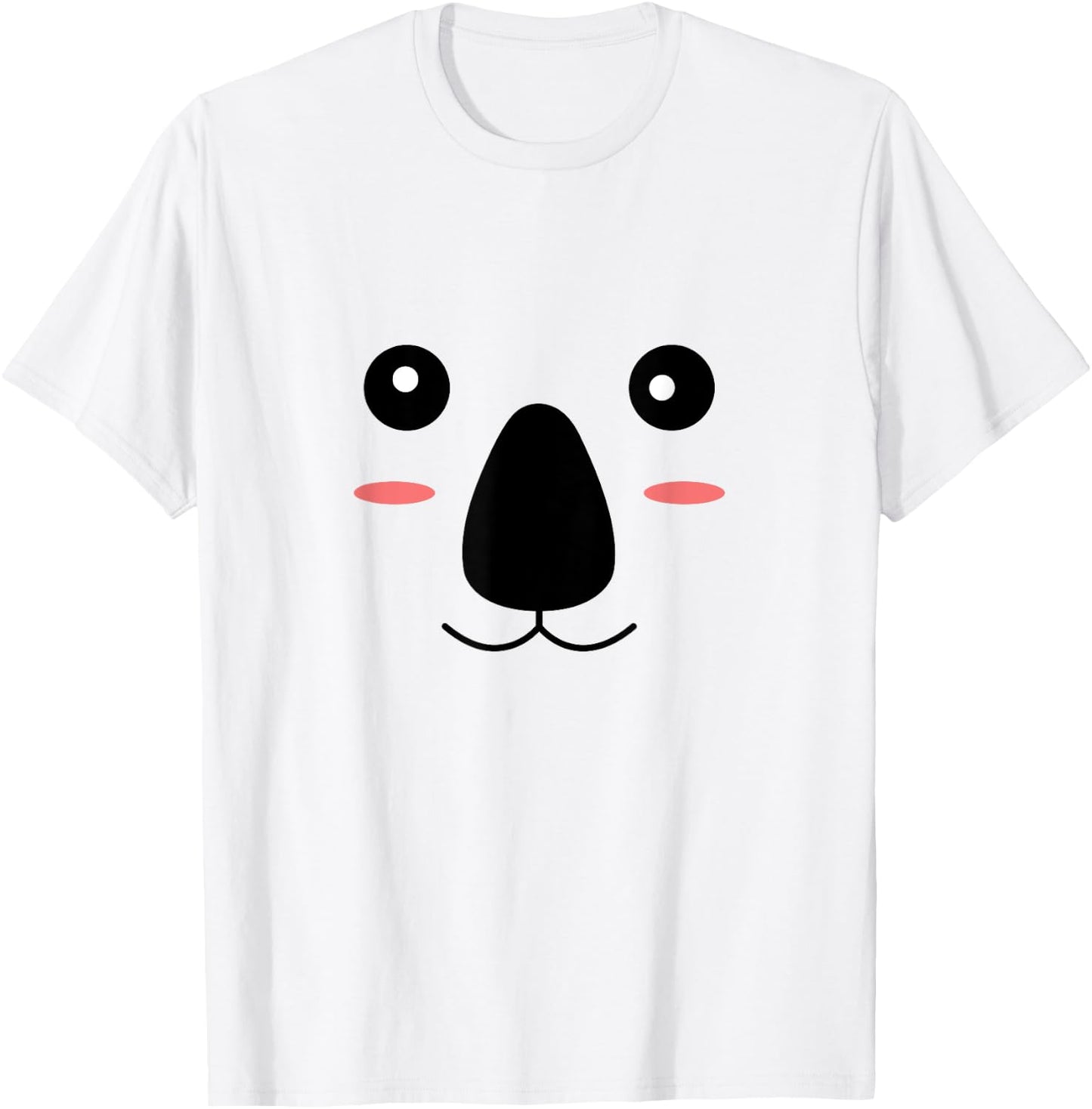 Funny Koala Bear Face Easy Halloween Costume Boys Girls T-Shirt - T-Shirt | White