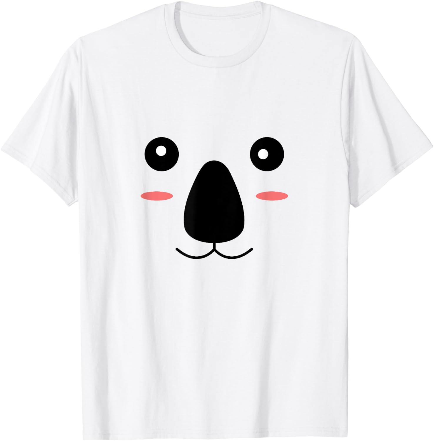 Funny Koala Bear Face Easy Halloween Costume Boys Girls T-Shirt - T-Shirt | White
