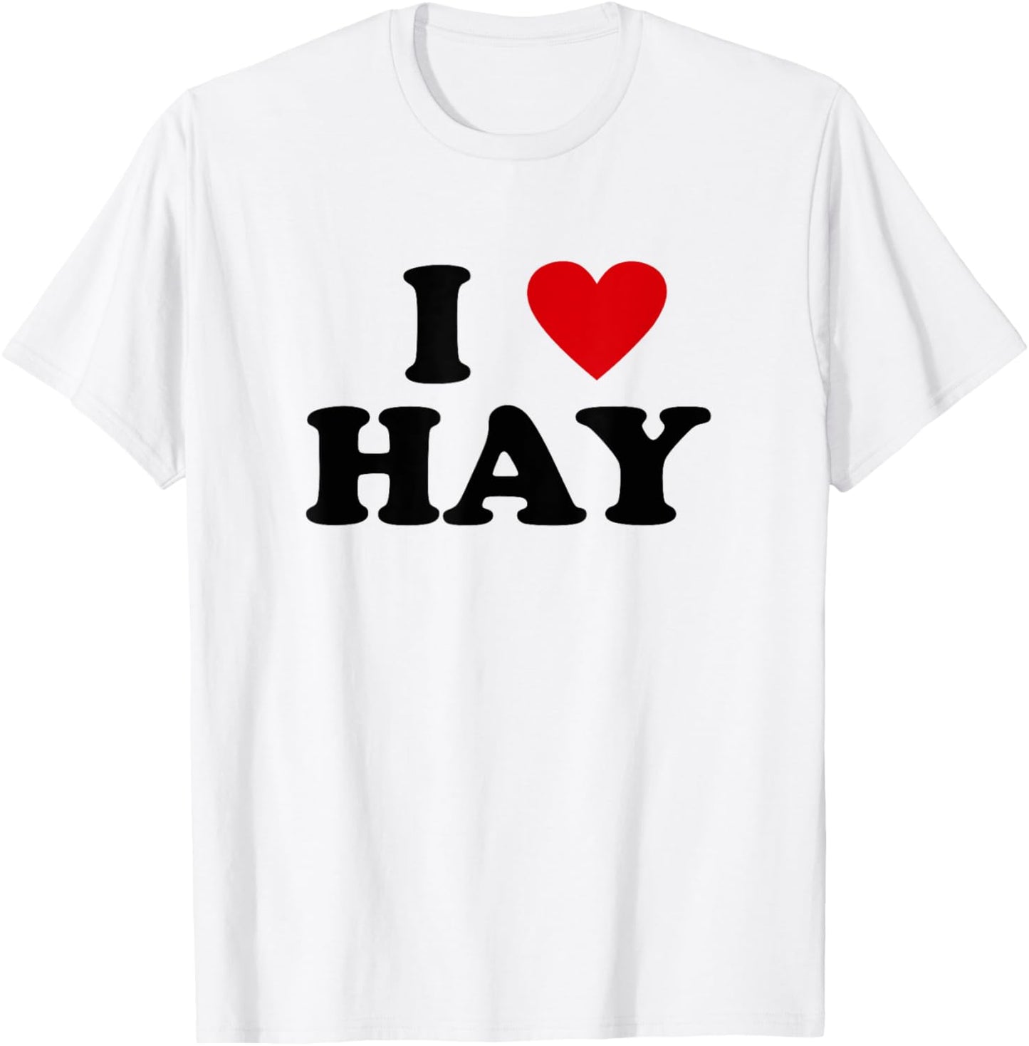 I Heart Crops Farming Farmer - I Love Hay T-Shirt - T-Shirt | White