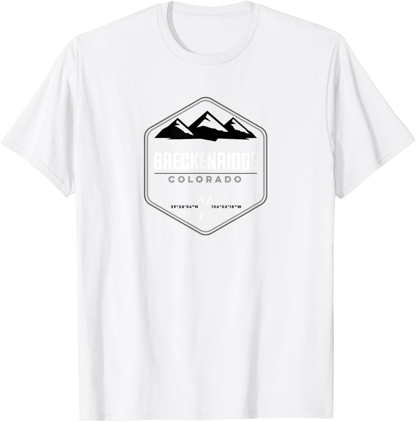 Breckenridge Colorado Skiing T Shirt T-Shirt - T-Shirt | White
