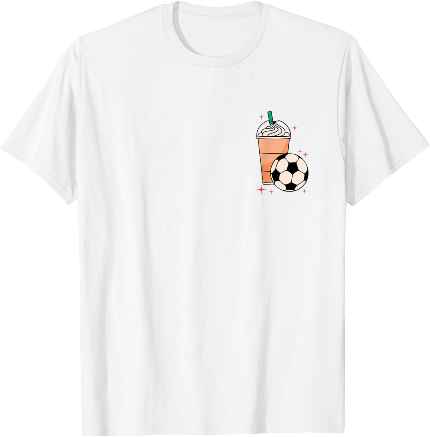 Weekends Iced Coffee And Soccer Retro Groovy Soccer Mom T-Shirt - T-Shirt | White