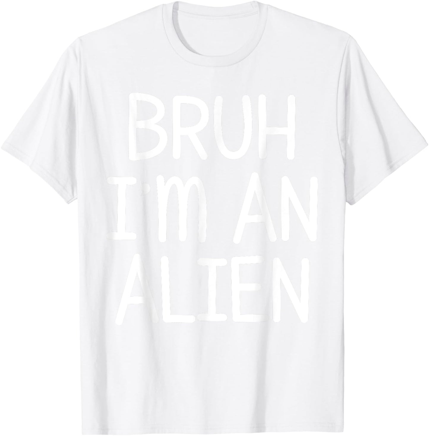 Pretend I'm An Alien Funny Lazy Halloween Costume Party T-Shirt - T-Shirt | White