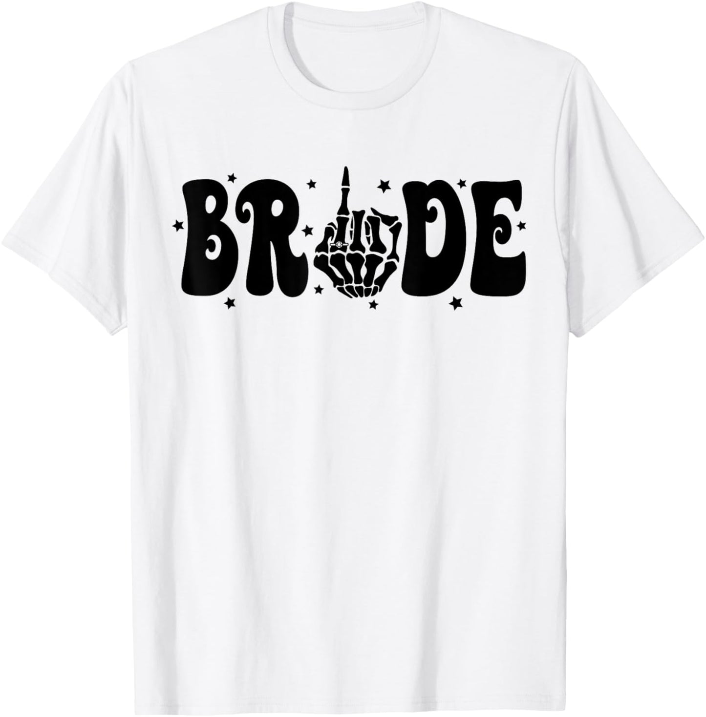 Let's Go Girls Team Bride Skeleton Gothic Bachelorette Party T-Shirt - T-Shirt | White