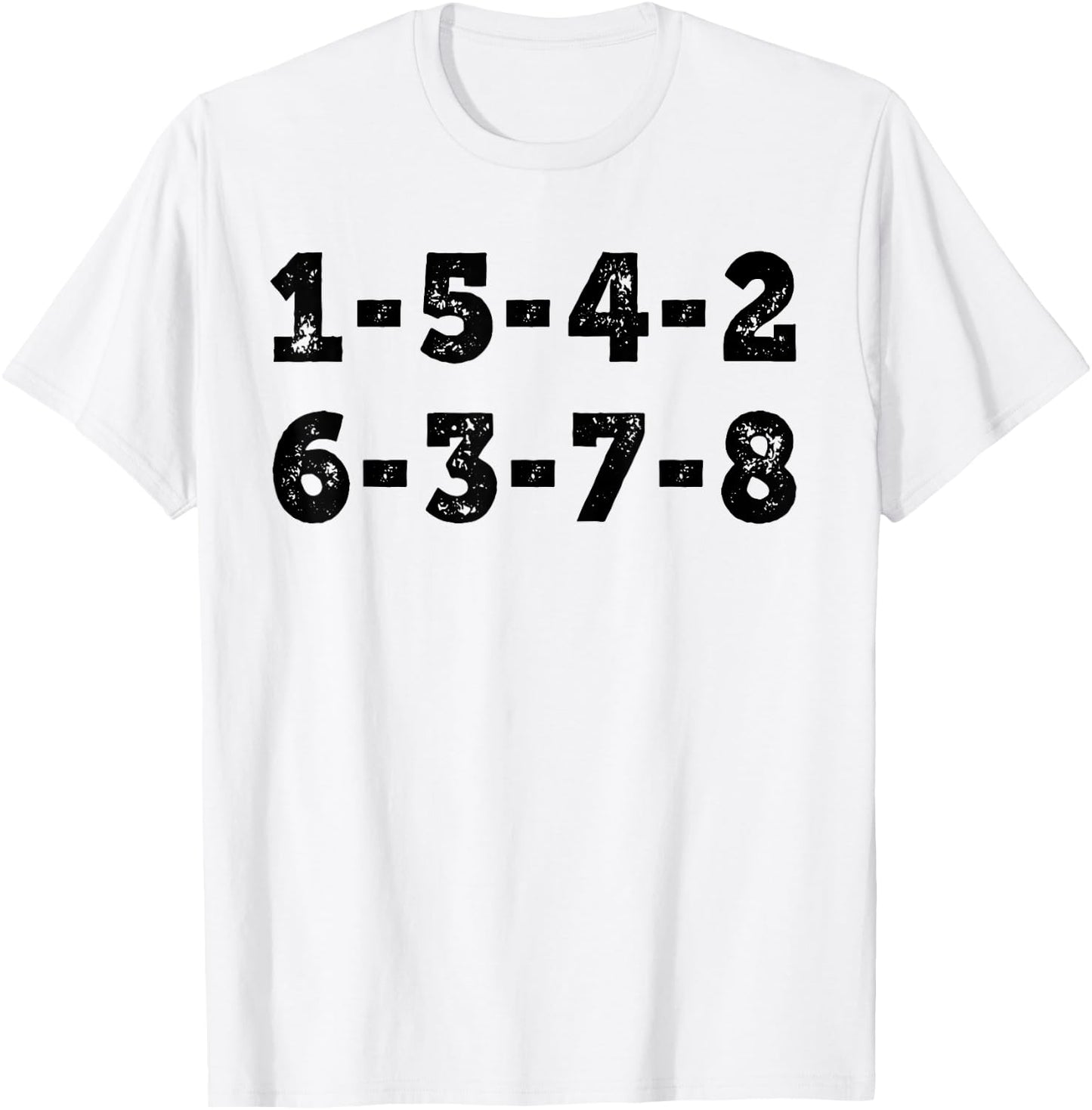 1 5 4 2 6 3 7 8 Engine Strokes diagram T-Shirt - T-Shirt | White