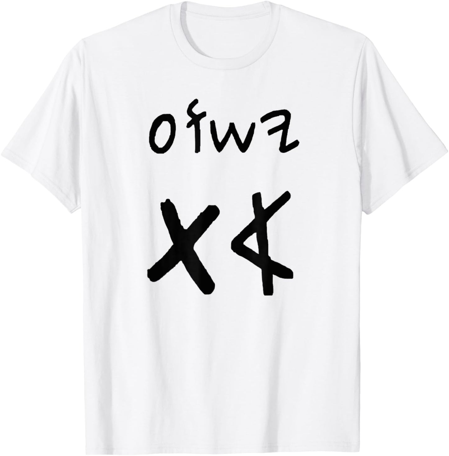 Yeshua Aleph Tav Jesus First Last in Paleo Hebrew (black) T-Shirt - T-Shirt | White