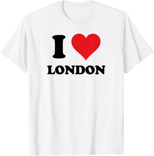 I Heart London First Name I Love Personalized Stuff T-Shirt - T-Shirt | White
