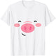 Pigface shirt Pig Face shirt Pig Face Costume Halloween T-Shirt - T-Shirt | White