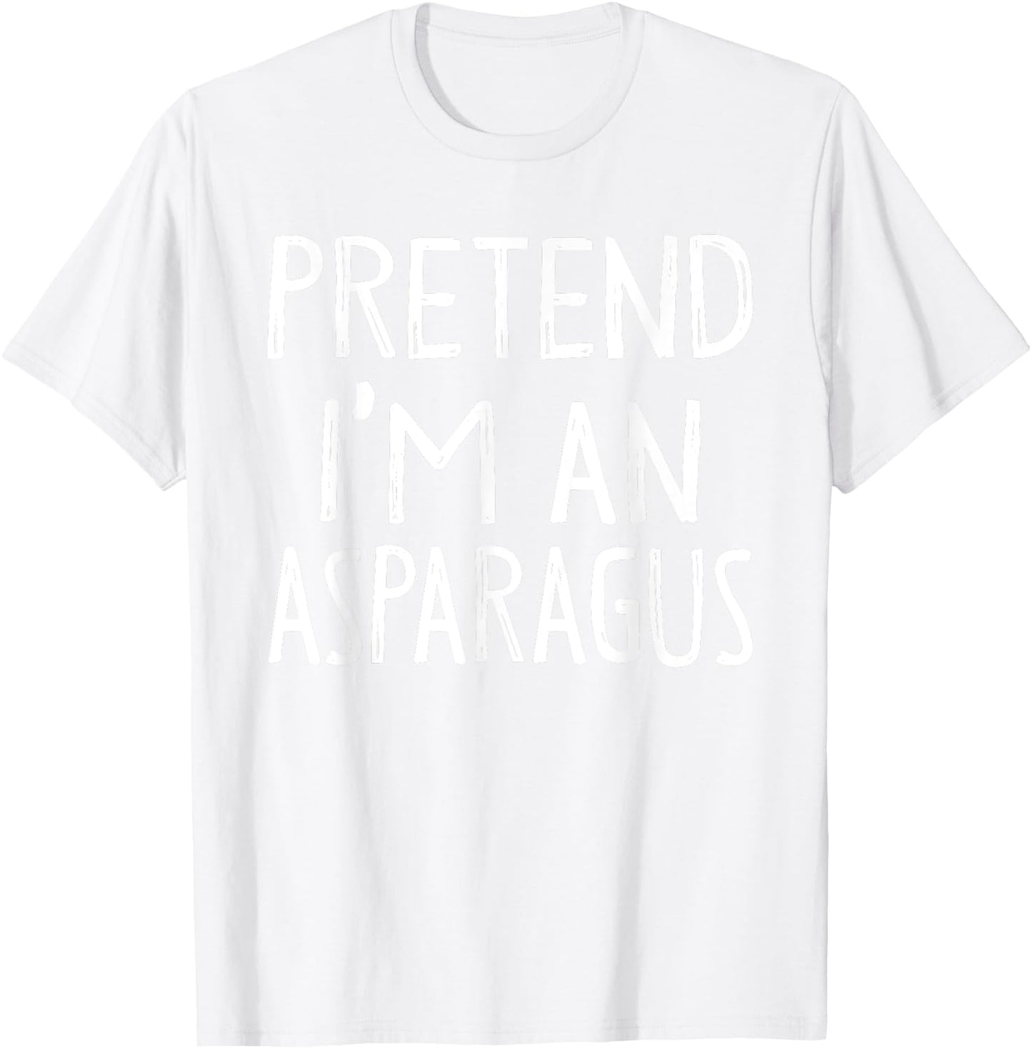Pretend I'm An Asparagus Matching Costume Easy Halloween T-Shirt - T-Shirt | White