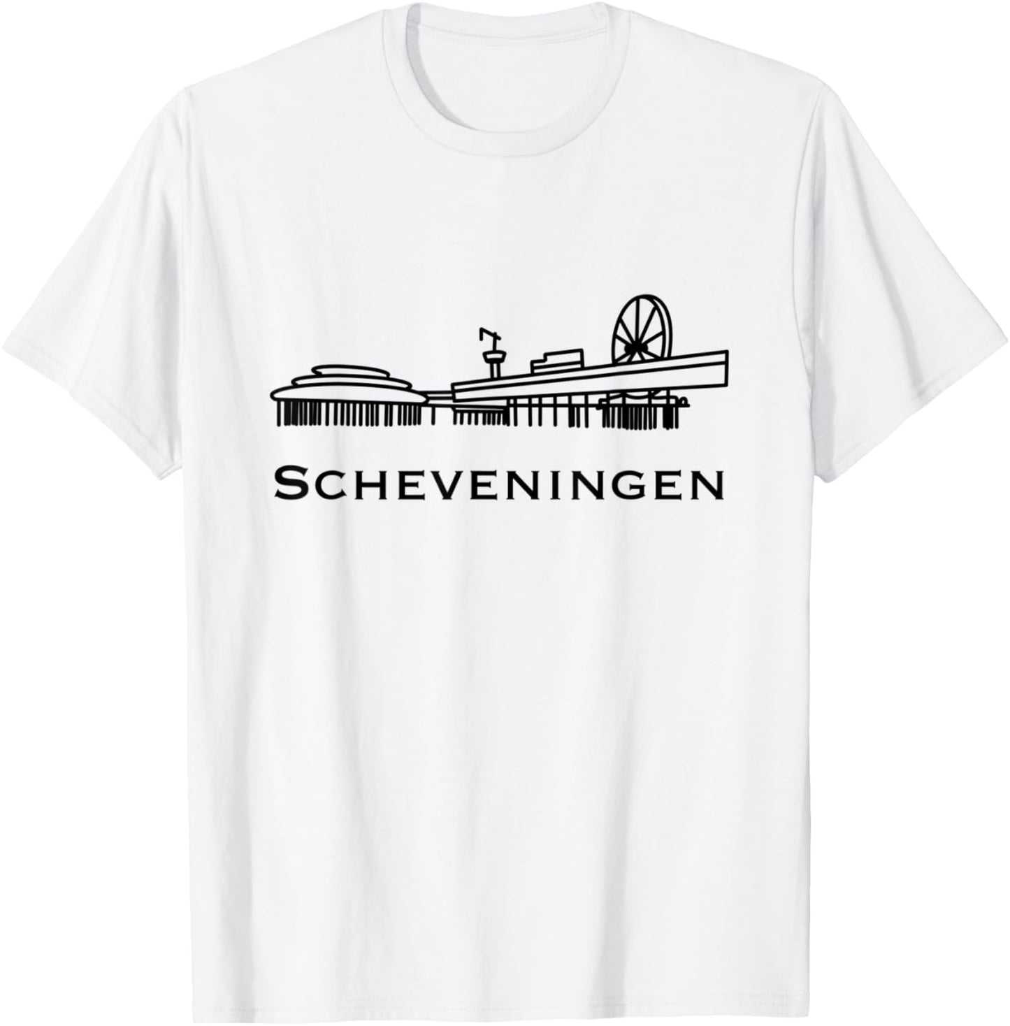 Scheveningen Pier T-Shirt - T-Shirt | White