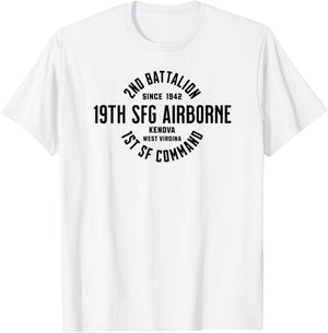 2nd Battalion 19th Special Forces Group 1st SFC Military Vet T-Shirt - T-Shirt | White