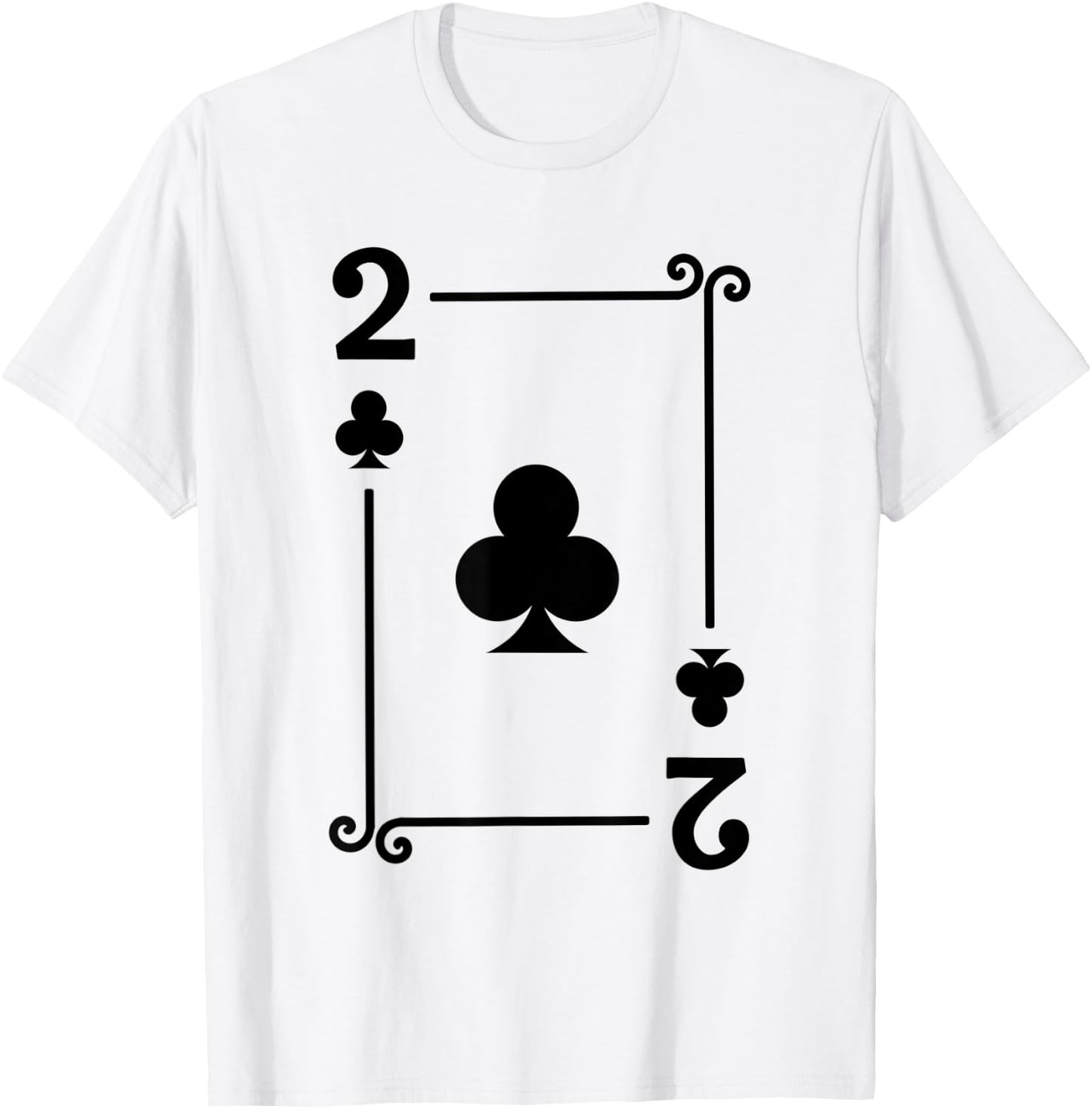 Playing Cards Costume - 2 Clubs Card - Two Card T-Shirt - T-Shirt | White