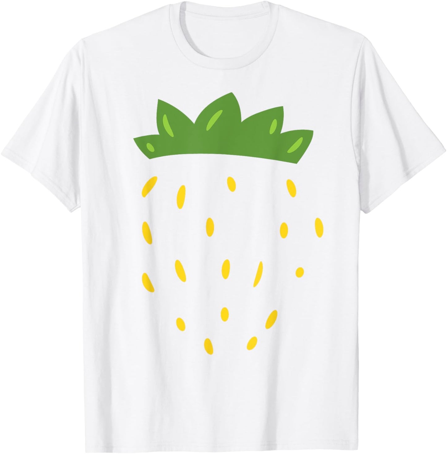 Lazy Strawberry Costume Strawberry Disguise Funny Strawberry T-Shirt - T-Shirt | White