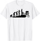 MTB mountain biker evolution downhill bike rider gift T-Shirt - T-Shirt | White