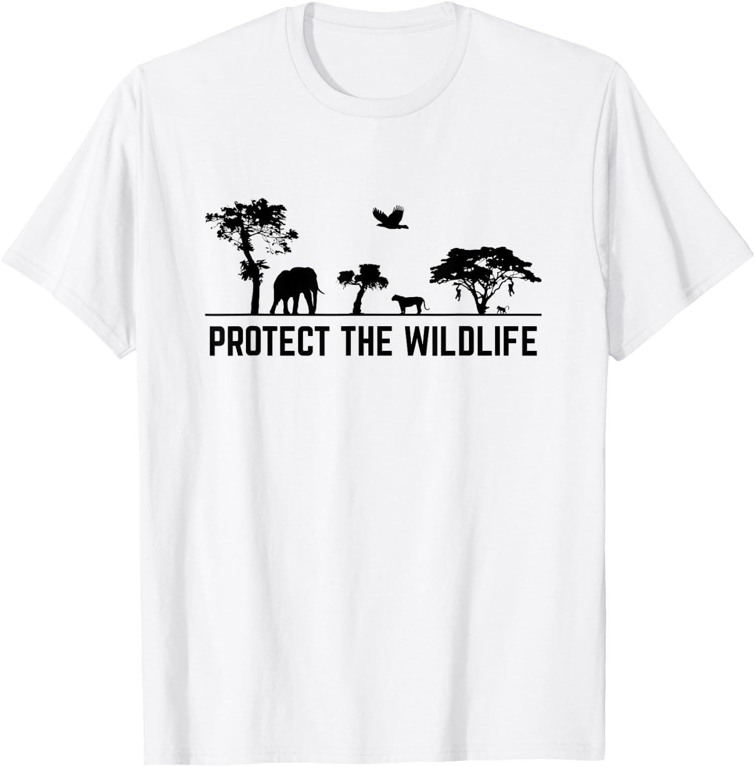 Protect Wildlife Safari Animal Conservancy Nature Earth Day T-Shirt - T-Shirt | White