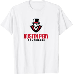 Austin Peay State University Governors Apparel Fans T-Shirt - T-Shirt | White