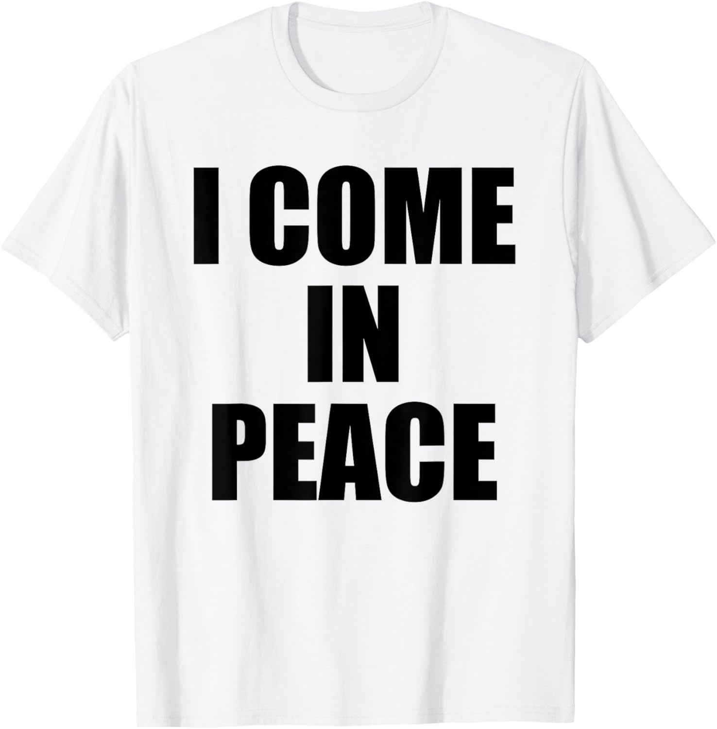 I COME IN PEACE - I'M PEACE Couples T-Shirt - T-Shirt | White