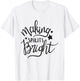 Making Spirits Bright Funny Holiday Drinking T-Shirt - T-Shirt | White