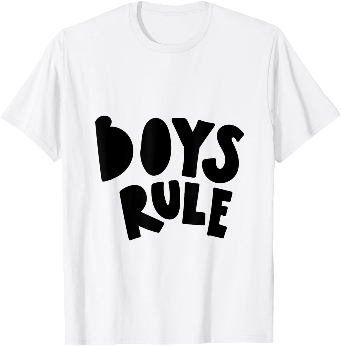 Boys Rule T-Shirt - T-Shirt | White