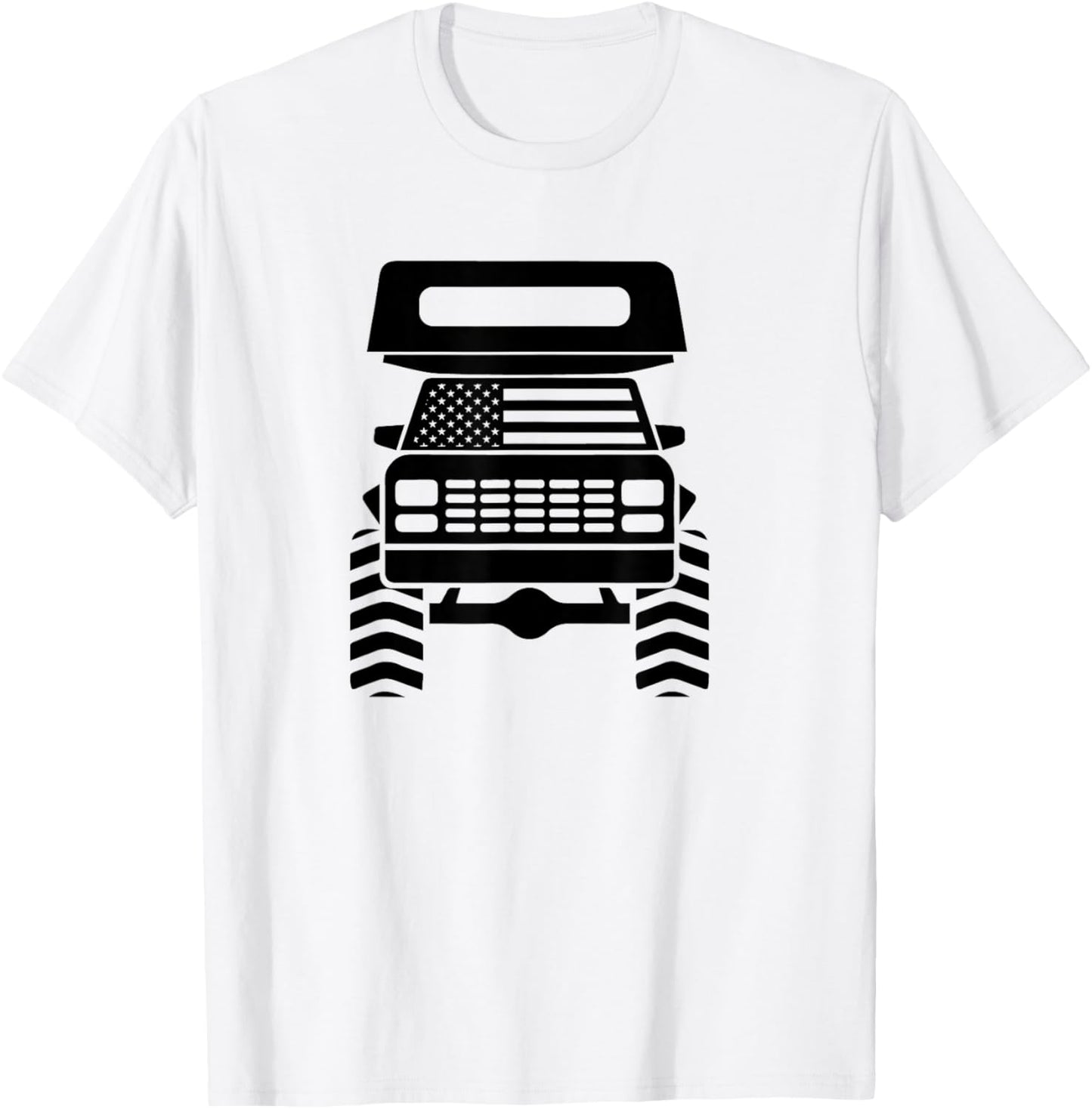 Truck Camper Slide-in Cabover Pickup Flatbed Camper RV T-Shirt - T-Shirt | White