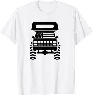 Truck Camper Slide-in Cabover Pickup Flatbed Camper RV T-Shirt - T-Shirt | White