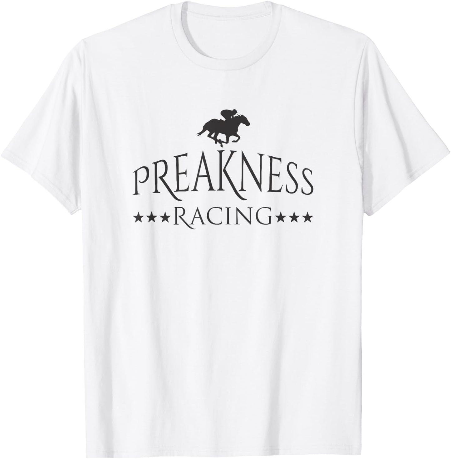 Preakness Racing Men Women Kids Shirt Stakes Triple Racing T-Shirt - T-Shirt | White