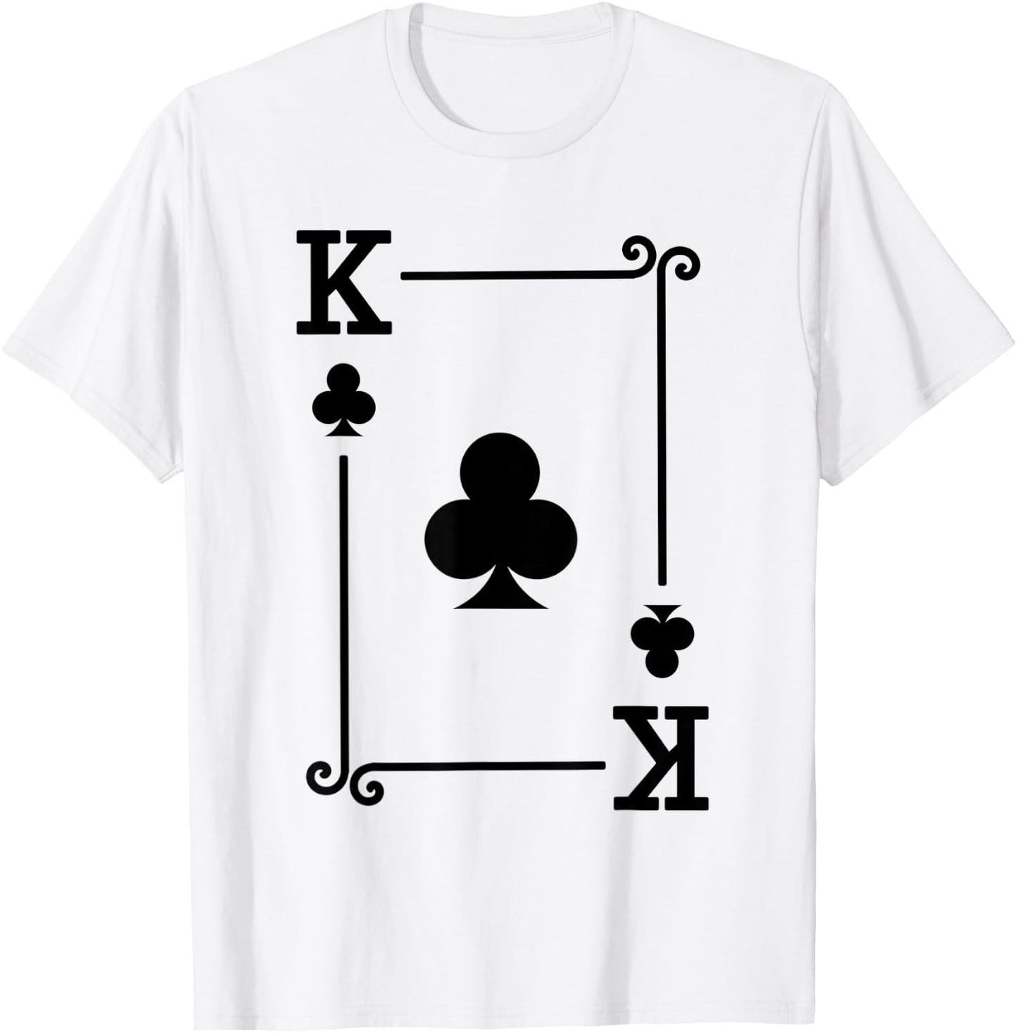 Playing Cards Costume - Clubs Card Suit - King Clubs T-Shirt - T-Shirt | White