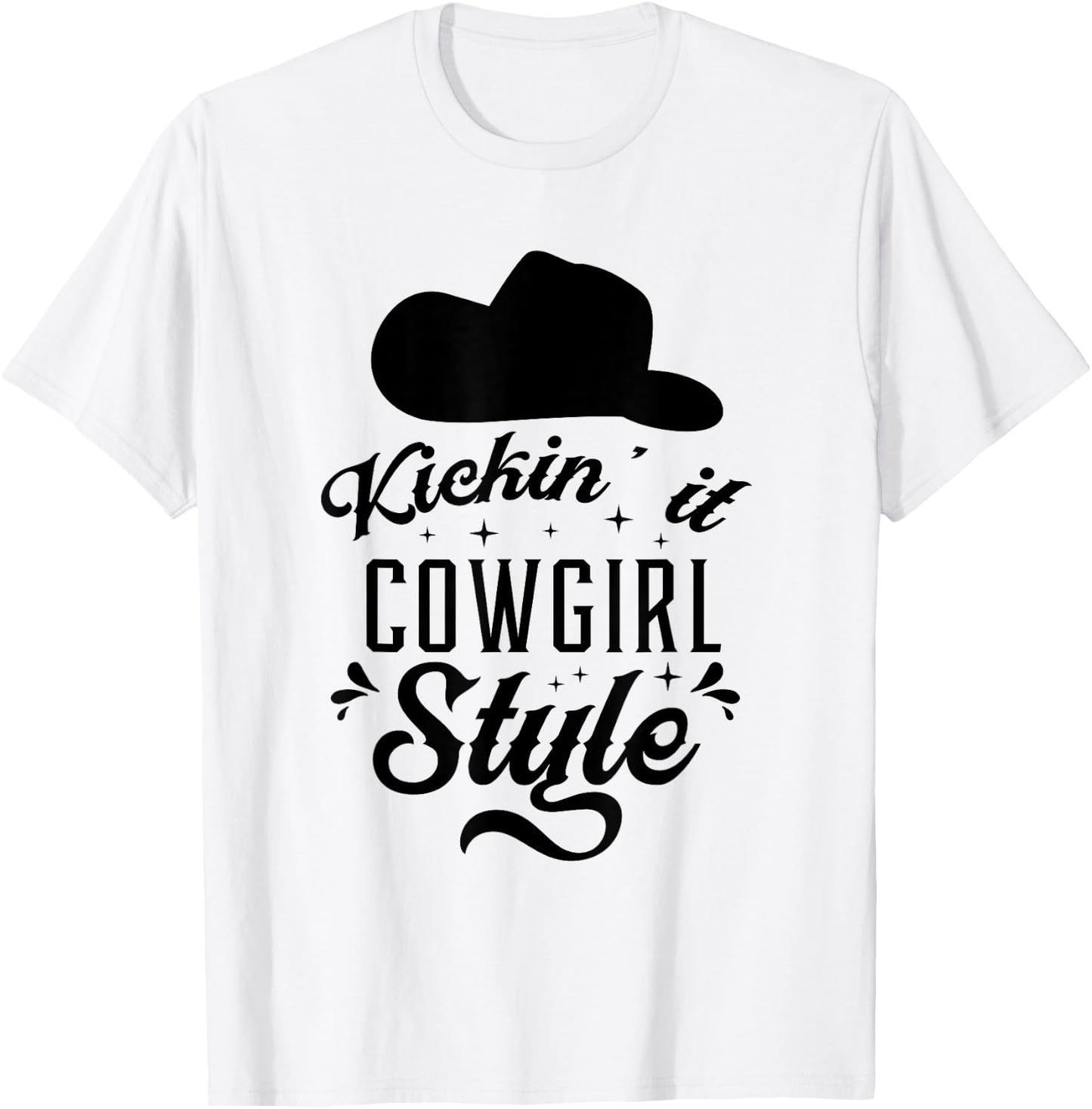 Princess Cowboy Hat Western Cowgirl Girls Line Dance Gift T-Shirt - T-Shirt | White