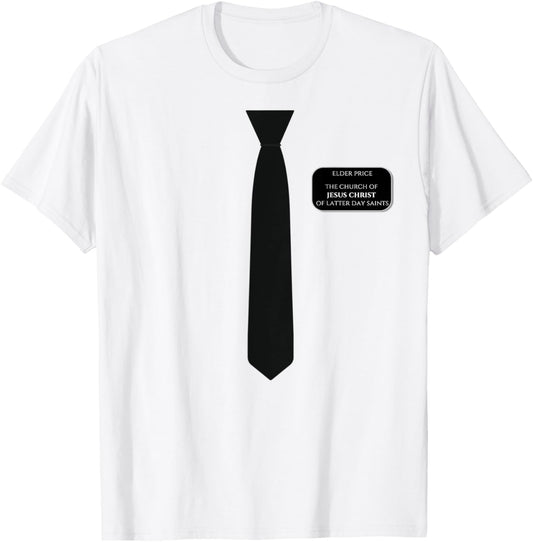Book of Mormon Elder Price Costume T-Shirt - T-Shirt | White
