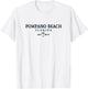 Pompano Beach Florida Palm Tree Surf Beach Gift Men Women T-Shirt - T-Shirt | White