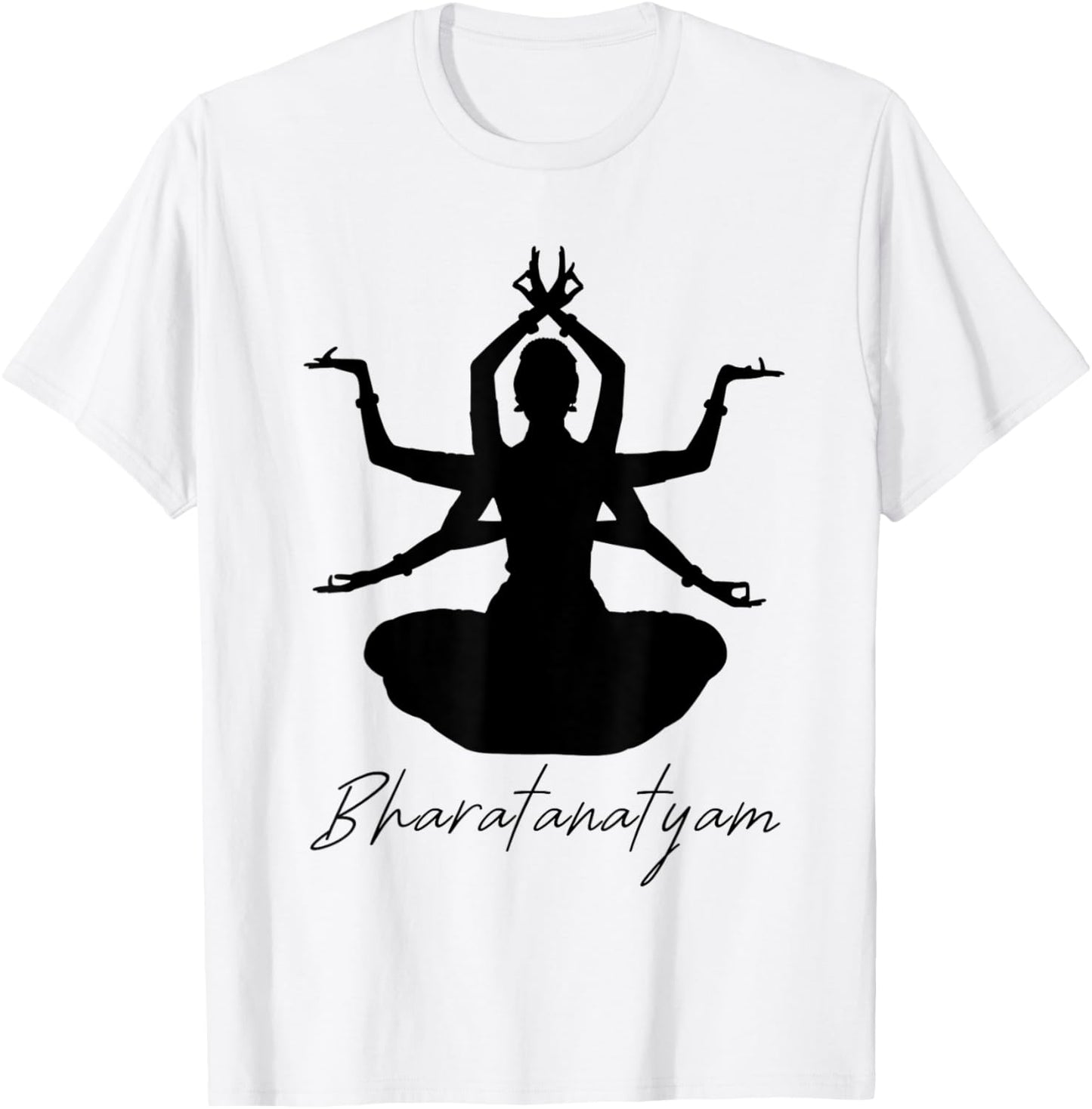 Bharatanatyam Classical Indian Folk Dance Dancer India T-Shirt - T-Shirt | White