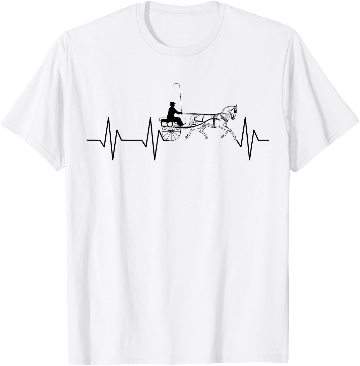 Fine Harness Horse Pleasure Driving Lifestyle T-Shirt - T-Shirt | White