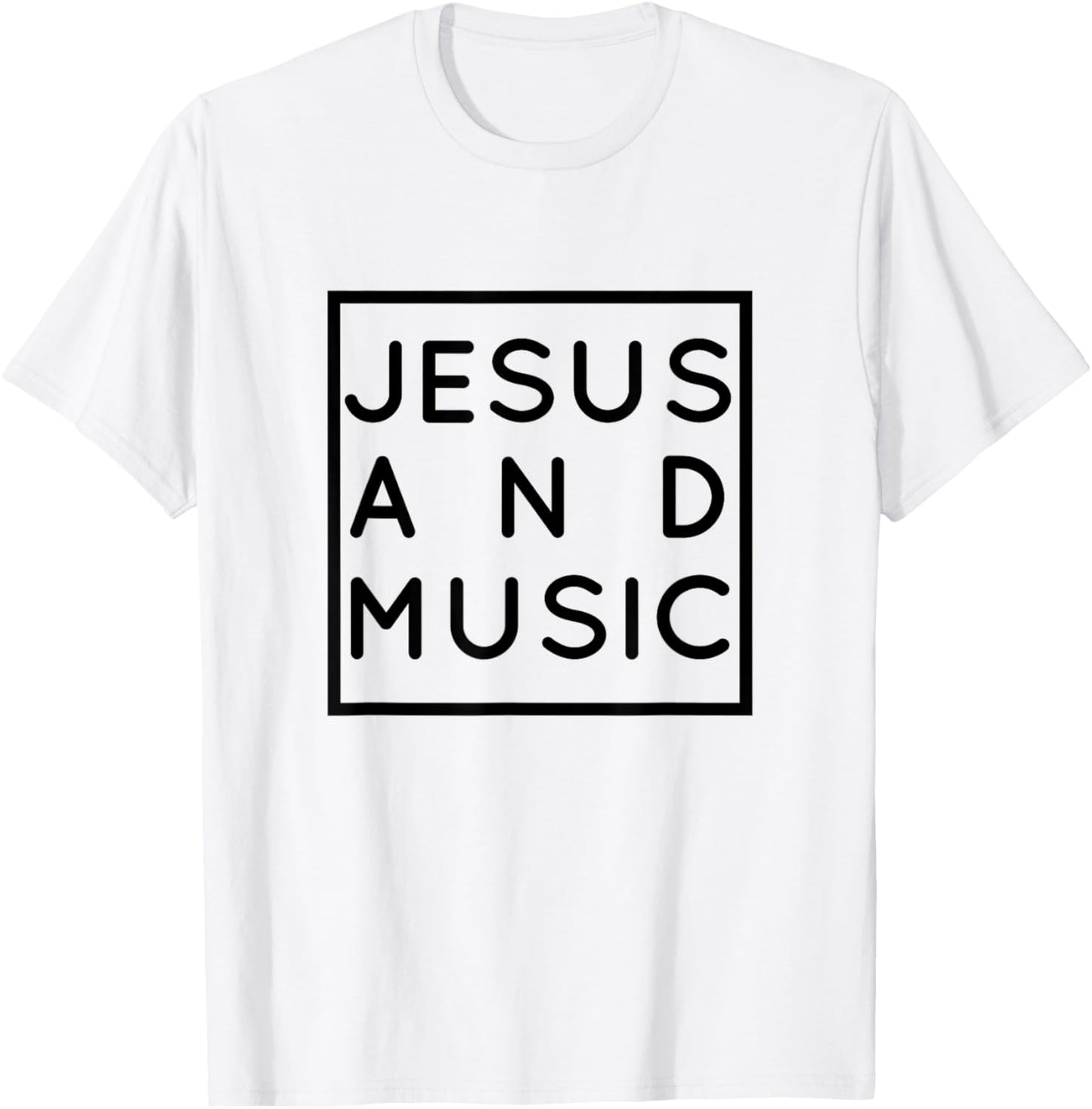 Jesus and Music, Christian Musician & Singer, Choir Gift T-Shirt - T-Shirt | White