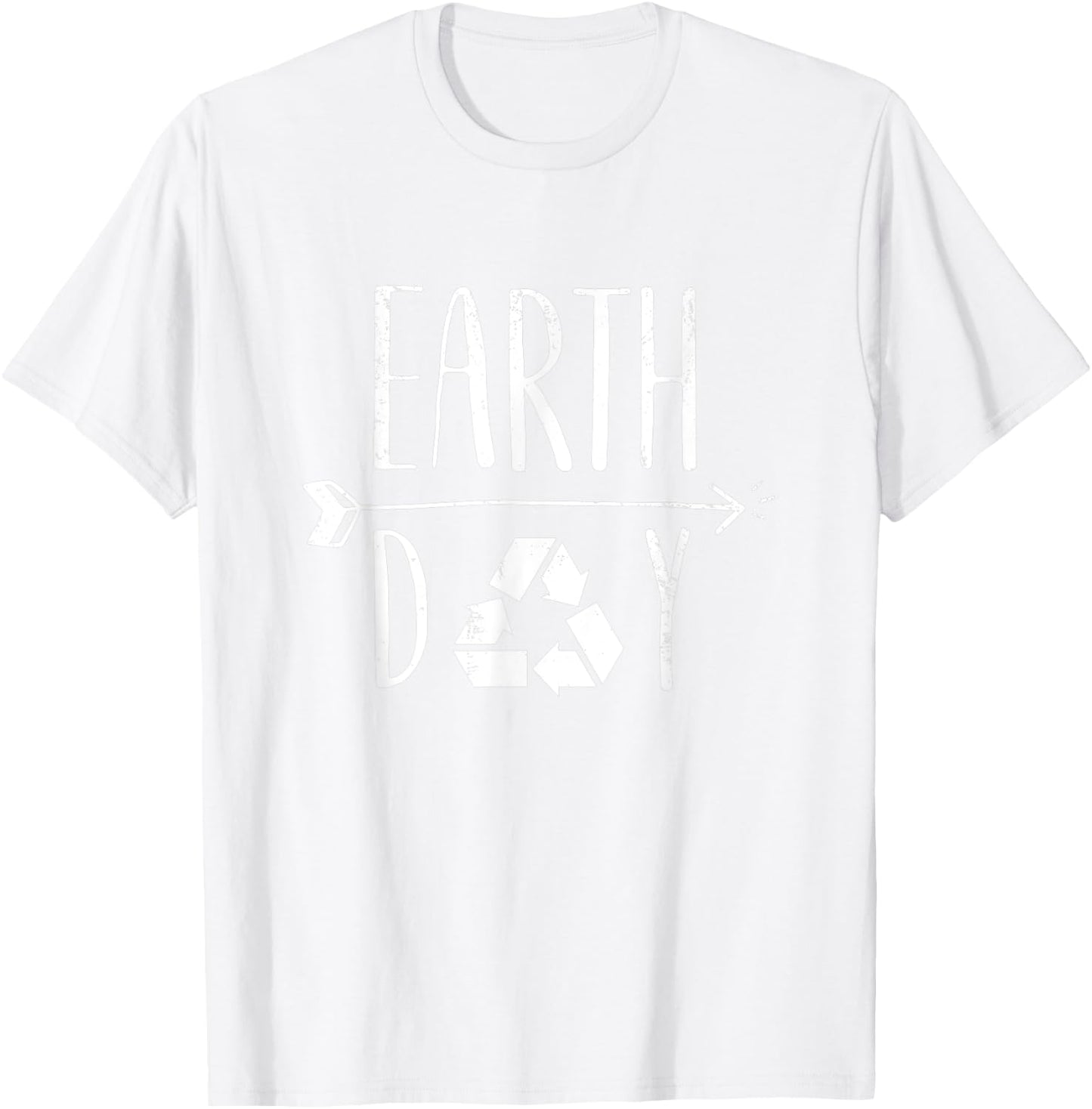Earth Day 51th Anniversary Cute Vintage Recycling T-Shirt - T-Shirt | White