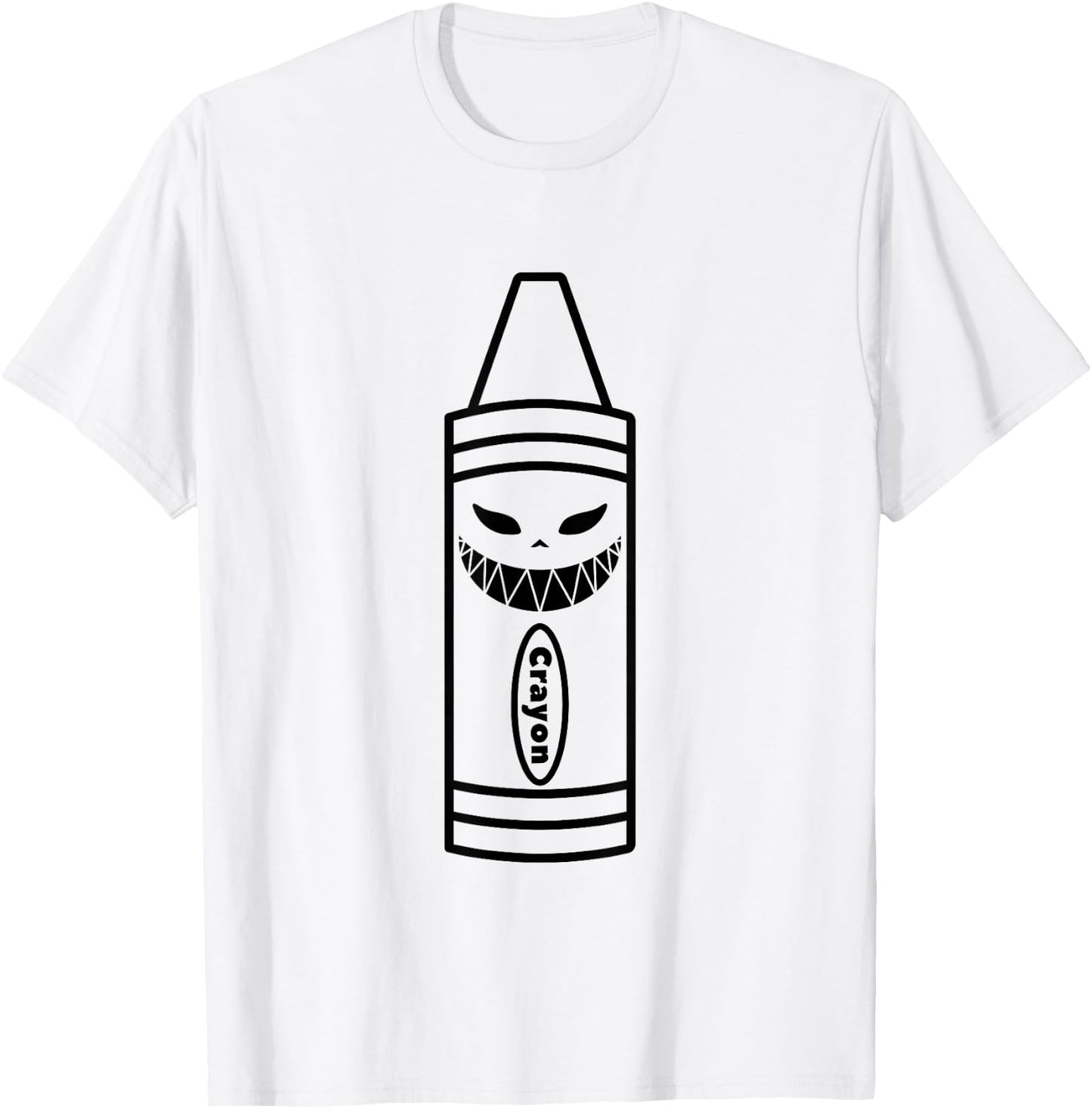 Scary Crayon Box Halloween Easy Costume Couples Adults Kids T-Shirt - T-Shirt | White