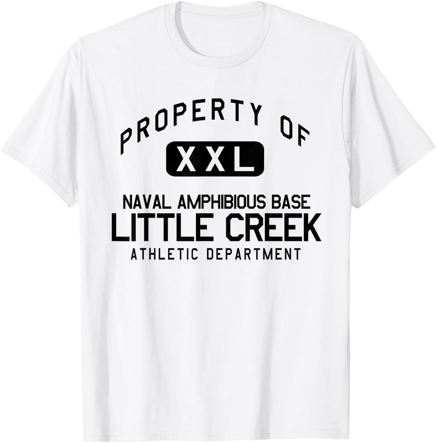 Property of Naval Amphibious Base Little Creek Athletic Dept T-Shirt - T-Shirt | White