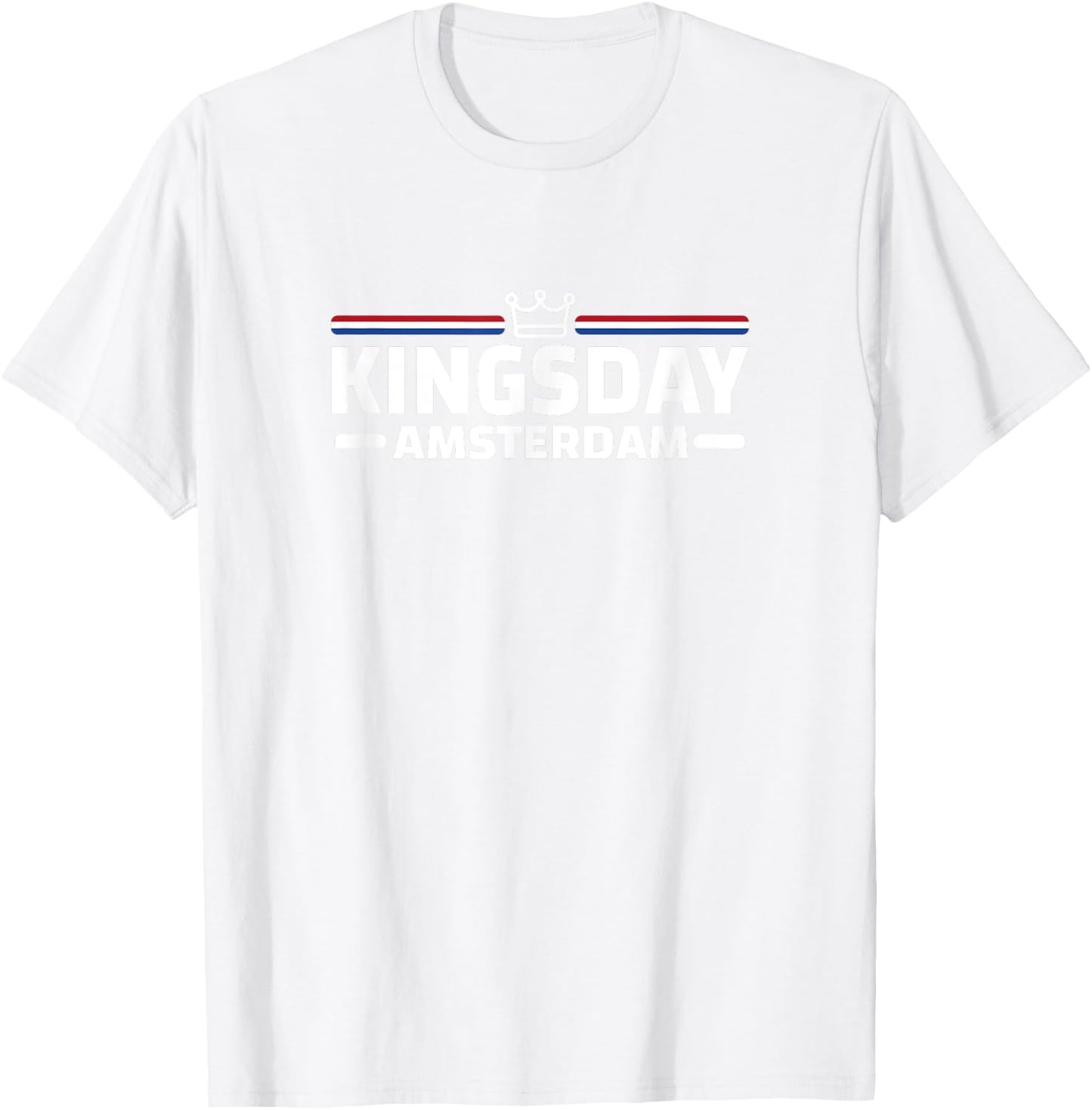 Kingsday Amsterdam Koningsdag Netherlands Flag Dutch T-Shirt - T-Shirt | White