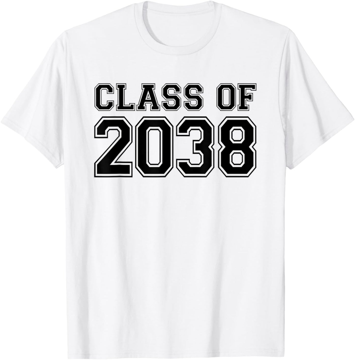 Kindergarten Class of 2038 First Day School Graduation T-Shirt - T-Shirt | White