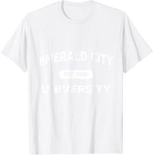 Wizard of Oz Emerald City University Costume Halloween T-Shirt - T-Shirt | White