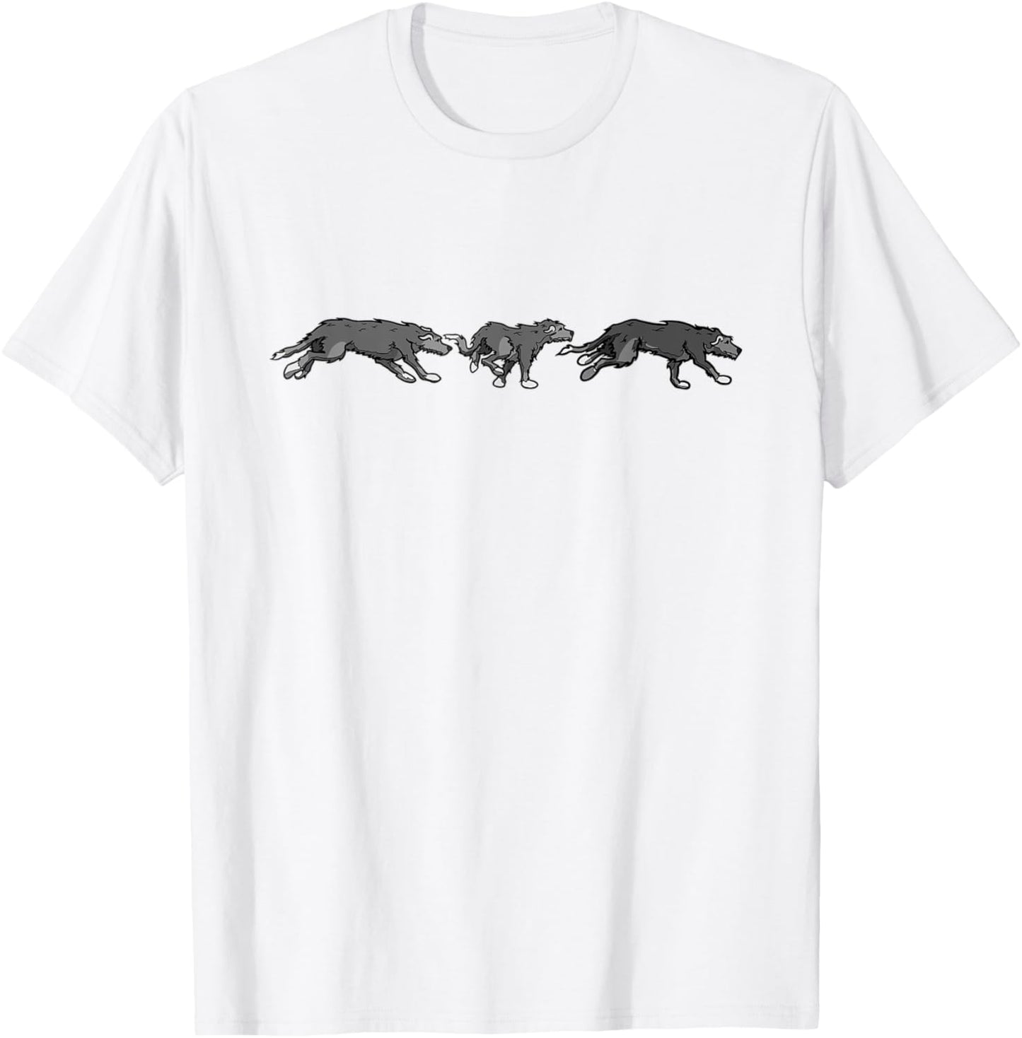 Wolfhounds Running T-Shirt - T-Shirt | White