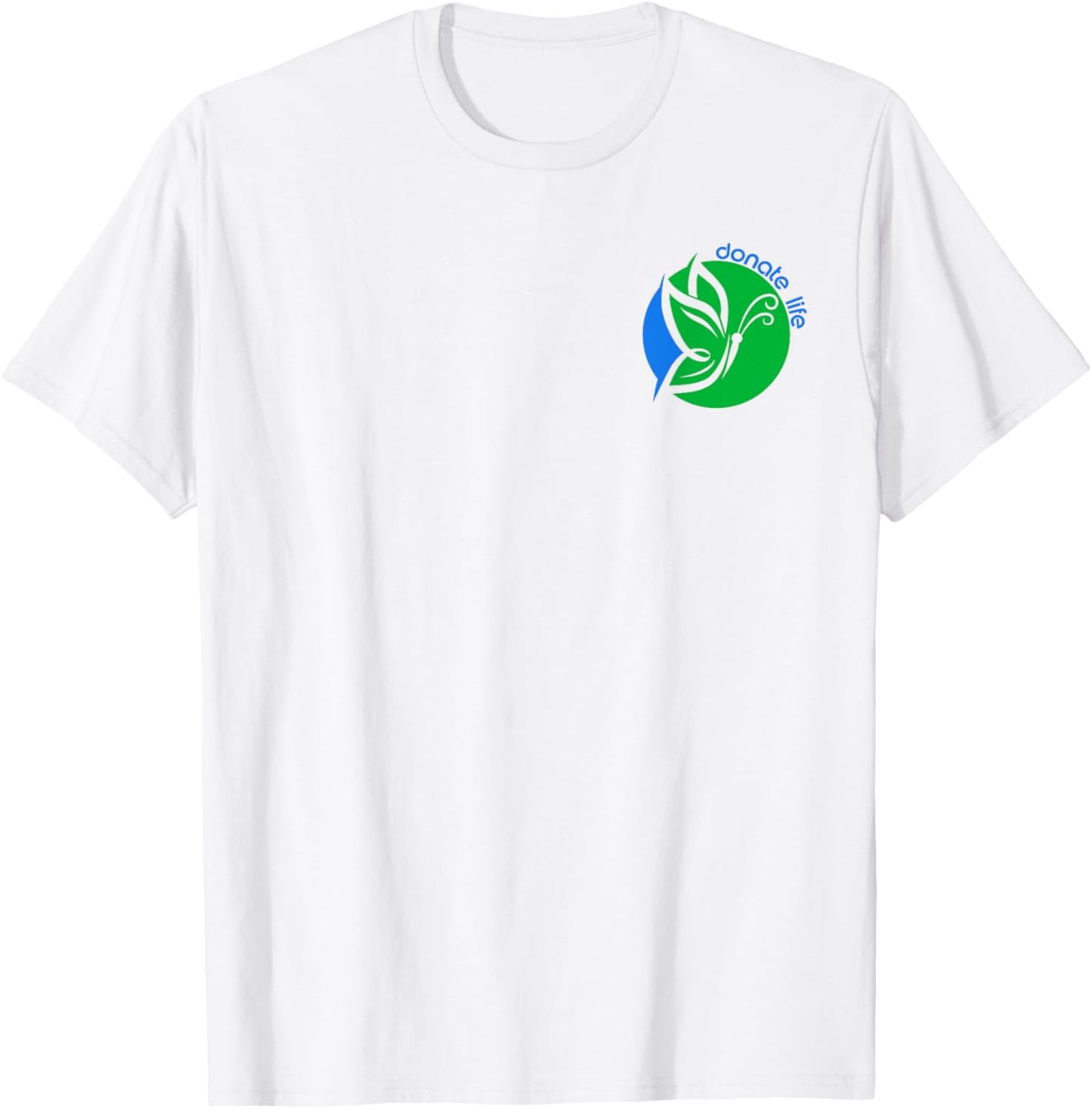 Organ Donor Awareness a Butterfly and Organ Donation Logo T-Shirt - T-Shirt | White