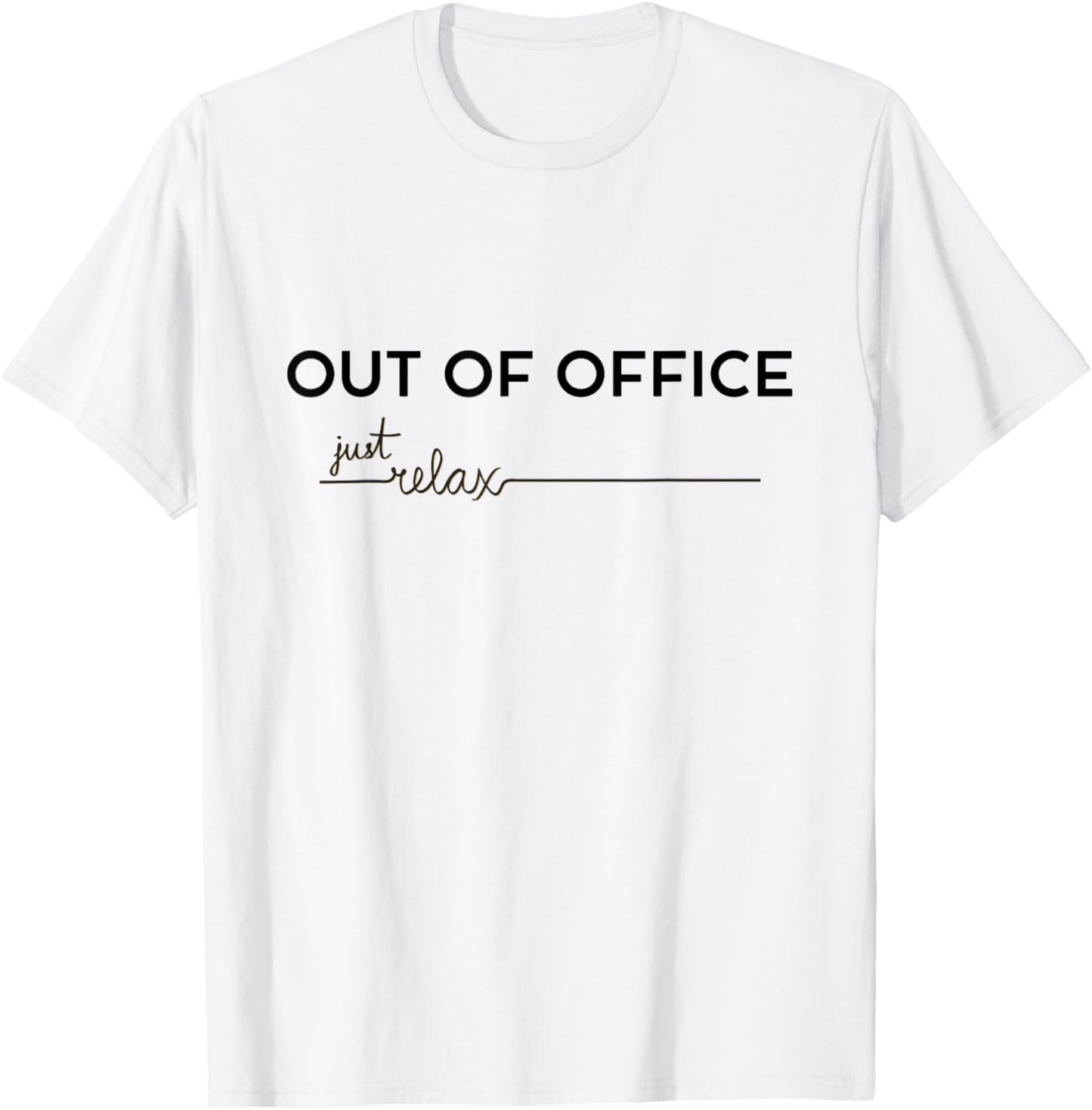 Out of Office Urlaub Liebhaber Homeoffice T-Shirt - T-Shirt | White