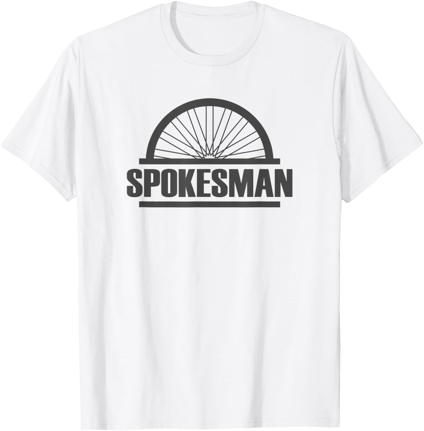 Spokesman Biker and Cyclist Gift - Spokes Man T-Shirt - T-Shirt | White