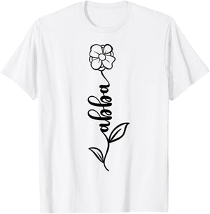 Abba Name Women Men Kids Abba Birthday Shirt Gift Abba Name T-Shirt - T-Shirt | White